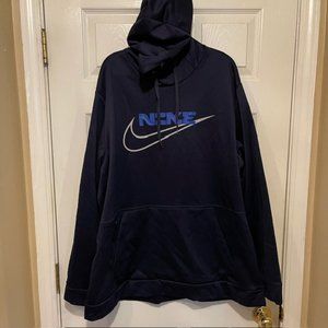 Nike Men's 2XL XXL Therma Fit Blue Training Fleece Hoodie DD1766-451 NWT $55